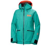 Helly Hansen W Powderqueen 3.0 Jacket Signal Green Denim S