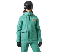 Helly Hansen Powderqueen 3.0/Bib 2.0, completo sci, donna, verde/nero
