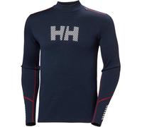 Helly-Hansen - Primo strato da uomo in lana merino - Lifa Merino Midweight Logo Navy per Uomo in Pelle - Taglia L - Blu navy