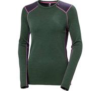 Helly-Hansen - Primo strato in Lana - W Lifa Merino Midweight Crew Jungle Green per Donne in Pelle - Taglia L - Verde
