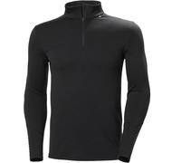 Helly-Hansen - Primo strato termico da uomo in lana merino - Lifa Merino Midweight 1/2 Zip Black per Uomo - Taglia M - Nero