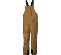 Helly-Hansen - Salopette da sci isolate da uomo in Primaloft® Black Eco - Sogn Bib Cargo Pant Sepia per Uomo - Taglia M - Marrone