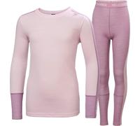 Helly-Hansen - Set di biancheria intima superiore e inferiore in lana merino - Jr Lifa Merino Midweight Set Purple Clay - Taglia Bambino 10a - Viola