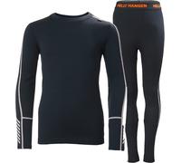 Helly-Hansen - Set di biancheria intima superiore e inferiore in lana merino - Jr Lifa Merino Midweight Set Navy - Taglia Bambino 10a - Blu navy