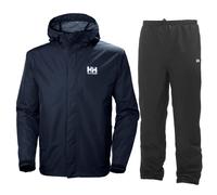 Helly Hansen Seven J, abbigliamento impermeabile, uomo, blu scuro/nero