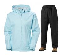 Helly Hansen Seven J/HH Rain, completo antipioggia, donna, azzurro/nero