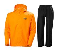 Helly Hansen Seven J/HH Rain, completo antipioggia, uomo, arancione/nero