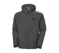 Helly Hansen Seven J Jacket, Giacca da Pioggia con Cappuccio Uomo, XL, Nero (Ebony)