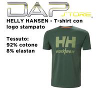 HELLY HANSEN - T-shirt HH workwear con logo stampato - spedizione inclusa
