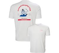 Helly-Hansen - T-shirt traspirante con protezioni UPF50+ - Skog Graphic T-Shirt White per Uomo in Poliestere Riciclato - Taglia L - Bianco