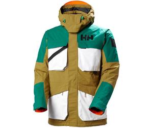 HELLY HANSEN Ullr D Heritage Long Jacket - Uomo - Marrone / Bianco / Verde - Taglia S- modello 2025