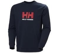 Helly Hansen Felpa Logo Crew Blu notte con logo rosso XL