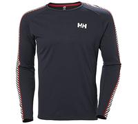 Maglia intima Helly Hansen Lifa Active Stripe Crew manica lunga blu marino rosso - L