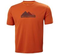 Helly Hansen Uomo Maglietta HH Tech Grafica, S, Pattuglia Arancione