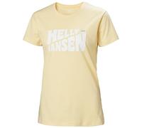 Helly Hansen W F2f Tee Cotone Biologico 2.0, Maglietta Donna, Giallo Crema, XL