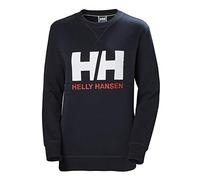 Helly Hansen W HH Logo Crew Sweat, Felpa Donna Donna, S, Blu (Navy)