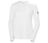 Helly Hansen W HH Tech Crew LS 2.0 Canottiera, Bianco, M Donna