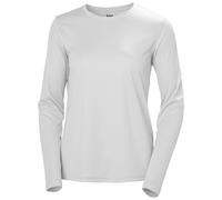Helly Hansen W HH Tech Crew LS 2.0 Canottiera, Grigio Nebbia, XL Donna