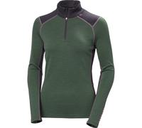 Maglia intima Helly Hansen Lifa Merino Midweight Half Zip Ski Free verde cromo donna - L