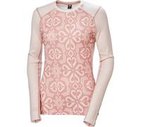 HELLY HANSEN W Lifa Merino Midw Gra Crew - Donna - Beige / Rosa - Taglia S- modello 2026