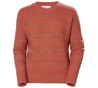 Helly Hansen W Pier Maglia Pointelle Maglione, Terracotta, M Donna