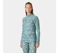Helly Hansen Women Lifa Merino Midweight Gra 1/2 Zip Cactus Star Pixel Aop M