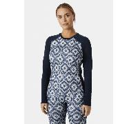 Helly Hansen Women Lifa Merino Midweight Gra Crew Navy Star Pixel M