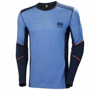Helly-Hansen Workwear HH LIFA Merino Girocollo Uomo, Blu marino/blu pietra, 3XL