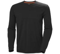 Helly-Hansen Workwear Kensington - Camicia leggera a maniche lunghe da uomo, realizzata in maglia leggera a costine, 92% misto cotone, 991 Nero, 3XL