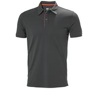 Helly-Hansen Workwear Kensington Tech Polo Uomo - Maglione leggero e traspirante a maniche corte per una mobilità elevata, legno di ebano, S