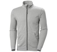 Helly Hansen Workwear Men's Classic Zip Sweatshirt, Grey Melange, 2XL