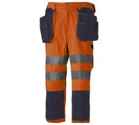 Helly Hansen Workwear, Pantaloni da lavoro a 3/4 Bridgewate Pirate, con catarifrangenti, Arancione (orange) - 34-076493-265, Taglia 44