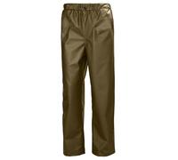 Helly-Hansen Workwear - Pantaloni da pioggia impermeabili con regolabili, elastico in vita e fondo con bottoni a scatto, oliva - XXL