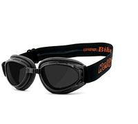Helly®, n. 1 Bikereyes®, occhiali da motociclista, antivento, imbottiti, antiappannamento, vetro di sicurezza HLT® secondo DIN EN 166, ottima vestibilità, occhiali da moto 1331c-a (fumo/nero)