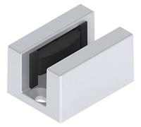 Helm 120100003009 Guida a Pavimento SmartGuide G Senza Gioco per Vetro 8 - 12,76 mm, Alluminio Argento