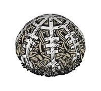 Helm Of Awe Stampa Cuffia da a Elastica riutilizzabile Cuffia per capelli da bagno da donna Cuffia da a impermeabile a doppio strato, per salone spa da donna