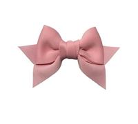 Helmet Bow - 3D Fashion Ornament, Motorcycle Hat Decoration, Aesthetic Riding Accessory, Cycling Headwear Embellishment, Top Sports Category, Small Pink White Synthetic Ribbon Attachment