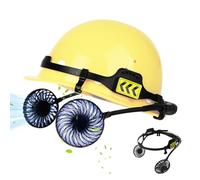 Helmet Fan, Cooling Device, External 3 Speed Black Hard Hat Cooler with Night Light, Portable Airflow Gadget for Workers, Outdoor Industrial Use, Agriculture Cycling Camping Warehouse Field