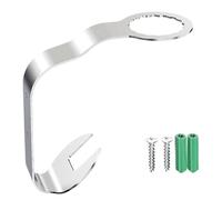 Helmet Hanger, Wall Mount Hook, No-Drill Adhesive Design with Space-Saving Storage, Hat and Gear Organizer for Garage, Living Room, Keys, Hats, Gloves, Bags, Black and Silver