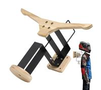 Helmet Holder Wall Mount - Helmet Display Hanger, Wood Metal Wall Storage Rack, Strong Load-Bearing Design for Organization, Space-Saving Stylish Accessory Holder, High-Performance Mount for Jacket