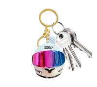 Helmet Key Chain - Creative Alloy Ornament, Miniature Travel Fob Ring