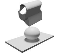 Helmet Mount for Sony HDR-AS100v AS200v Compatible with SENA PRISM Mount Kit V2