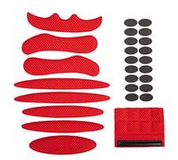 Helmet Padding Foam Kit 27pcs Bicycle Replacement Sealed Pads Universal Helmets Foam Pad Set for Bike Motorcycle Cycling Riding Racing Sports Outdoor (Red)