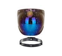 Helmet Visor Open Face Wind Shield Lens, Visors, Motorcycle | Perfect/suitable/ideal For Biking Highway Travel Sunny Day Glare Reduction Rainy Weather Protection Night Riding Clear Visibility Comfort