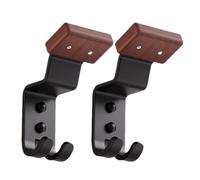 Helmet Wall Holder - Motorcycle Gear Hanging Bracket, Two Hook Headwear Organizer Stand, Sturdy Display Shelf | Practical Storage Mount for Helmets Caps Sports Accessories Garage Home Use