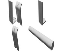 Helmet Wall Mount Display Hanger - Adjustable Multi-Part Storage System