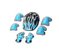 Helmets Pads Set, Resistant Bikes, Comfortable Skateboard Helmet with Knee Elbow Pads, Protective Safety Gear for Kids, Boys Girls, Outdoor Riding Sports, 20.87x21.65 inches