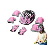 Helmets Pads Set, Resistant Bikes, Comfortable Skateboard Helmet with Knee Elbow Pads, Protective Safety Gear for Kids, Boys Girls, Outdoor Riding Sports, 20.87x21.65 inches