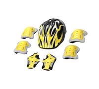 Helmets Pads Set, Resistant Bikes, Comfortable Skateboard Helmet with Knee Elbow Pads, Protective Safety Gear for Kids, Boys Girls, Outdoor Riding Sports, 20.87x21.65 inches