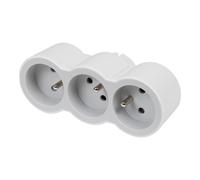 HELMO Splitter 3x2P+Z anteriore bianco/grigio chiaro 049433